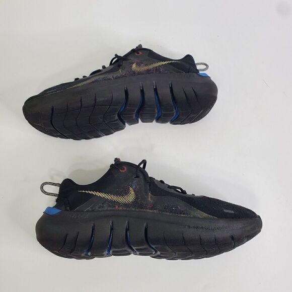 Nike Flex Run 2021 Shoes Mens Size 8 Black Melon Tint Light Blue CW3408-001 - Picture 11 of 15